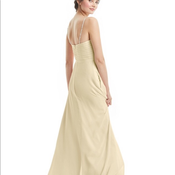 Size 18 Azazie Champagne dress. Never worn. - Picture 1 of 7